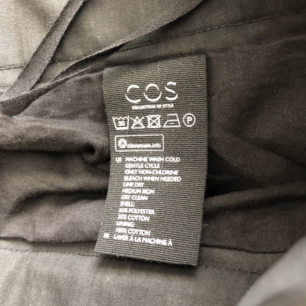 COS Pleated Wide Leg Cropped Culottes - Picture 5 of 8